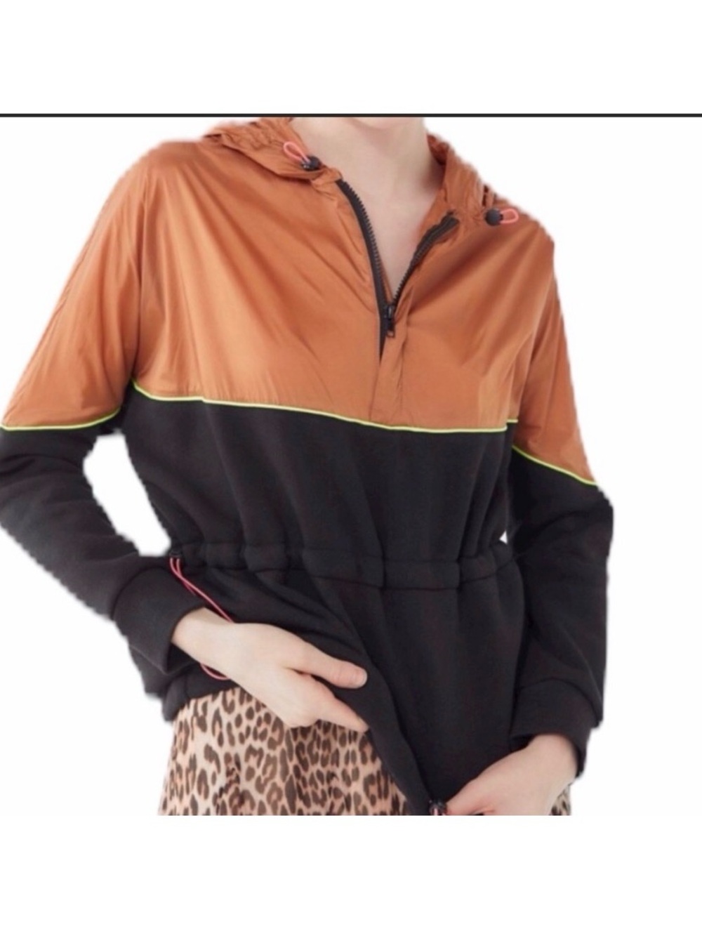 URBAN OUTFITTERS WINDBREAKER / SWEATSHIRT 1/2 ZIP HOODIE